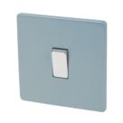 Varilight  10AX 1-Gang 2-Way Light Switch  Sky Blue