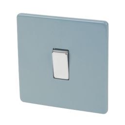 Varilight  10AX 1-Gang 2-Way Light Switch  Sky Blue