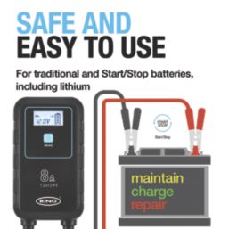 Ring RSC908 8A Smart Charger Lithium-Compatible 24V