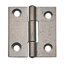 Self-Colour  Fixed Pin Butt Hinges 38mm x 36mm 2 Pack
