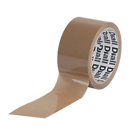 Diall Packaging Tape Brown 50m x 50mm