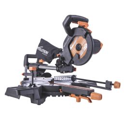 Evolution R210SMS-300+ 210mm  Electric Single-Bevel Sliding Multi-Material Mitre Saw 220-240V