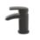 Highlife Bathrooms Coll Matt Black 123mm Cloakroom Lever Mono Basin Mixer Tap  With Clicker Waste