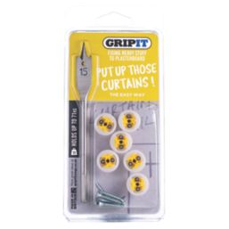 GripIt  Plasterboard Curtain Fixings Kit 15mm x 95mm 6 Pack