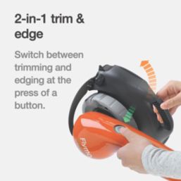 Flymo EasiTrim 250  18V 1 x 2.0Ah Li-Ion Power for All  Cordless Battery Grass Trimmer