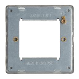 Contactum Lyric 2-Module Modular Faceplate Brushed Brass