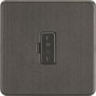 Knightsbridge  13A Unswitched Fused Spur  Smoked Bronze