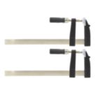 Forge Steel  F-Clamp 12" (300mm) 2 Pack