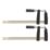 Forge Steel  F-Clamp 12" (300mm) 2 Pack