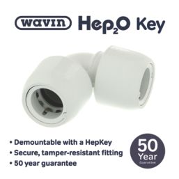 Hep2O  Plastic Push-Fit Equal 90° Elbow 22mm