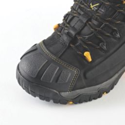 Site Fortress Size 9  Black Waterproof Steel Toe Cap Safety Boots