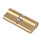 Yale Fire Rated 1 Star 6-Pin Euro Cylinder Lock BS 40-40 (80mm) Polished Brass