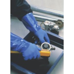 Showa 660 Chemical Hazard Gauntlets Blue Large