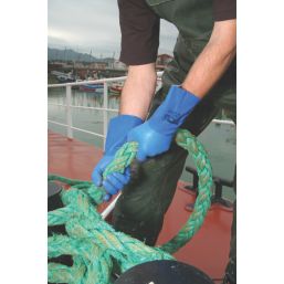 Showa 660 Chemical Hazard Gauntlets Blue Large