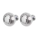 Essentials Garni Fluted Cabinet Knob Polished Chrome 32mm 2 Pieces