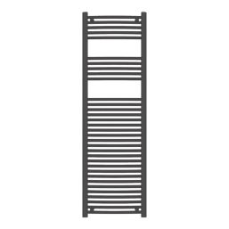 Flomasta 1600mm x 500mm 2480BTU Black Curved  Towel Radiator