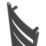 Flomasta 1600mm x 500mm 2480BTU Black Curved  Towel Radiator
