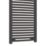 Flomasta 1600mm x 500mm 2480BTU Black Curved  Towel Radiator