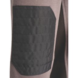 JCB Trade Zip Thru Hoodie Grey X Large 46-48" Chest