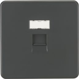 Knightsbridge  1-Gang RJ45 Ethernet Socket Anthracite