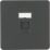 Knightsbridge  1-Gang RJ45 Ethernet Socket Anthracite