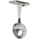 Smith & Locke Round End Brackets Polished Chrome 25mm 2 Pack