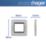 Hager Sollysta WRP2EUBSB 2-Module Modular Faceplate Brushed Steel