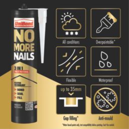 Unibond  No More Nails 3-in-1 Clear 280ml