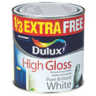 Dulux   White  High Gloss Paint 1Ltr