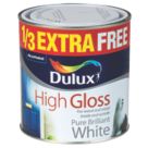 Dulux 1Ltr White  Solvent-Based Trim Paint