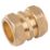 Midbrass  Brass Compression Adapting Female Coupler 22mm x 3/4"