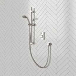 Aqualisa Visage Gravity-Pumped Rear-Fed Single Outlet Chrome Thermostatic Digital Shower