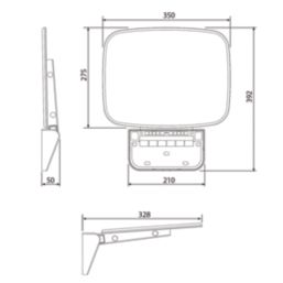 Wall Mounted Premium Shower Seat White/Chrome