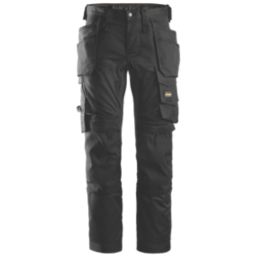 Snickers 6241 Work Trousers Black 39" W 35" L