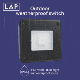 LAP  IP66 20A 1-Gang 2-Way Weatherproof Outdoor Switch