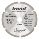 Trend PCD/FSB/2106 Multi-Material Circular Saw Blade 210mm x 30mm 6T