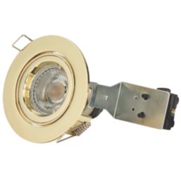 Knightsbridge  Tilt  Recessed Downlight Brass