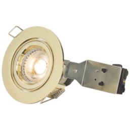 Knightsbridge  Tilt  Recessed Downlight Brass