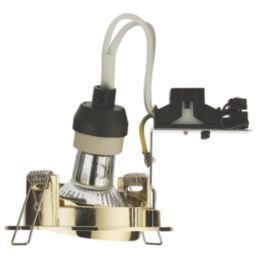 Knightsbridge  Tilt  Recessed Downlight Brass