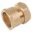 Midbrass  Brass Compression Adapting Female Coupler 1" x 1"