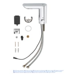 Grohe Bau Cosmopolitan E Battery-Powered 123mm Chrome Mono Basin Mixer Tap