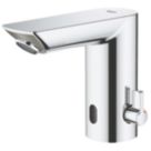 Grohe Bau Cosmopolitan E Battery-Powered 123mm Chrome Mono Basin Mixer Tap
