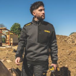 DEWALT Redland Sweatshirt Grey / Black X Large 45-47" Chest