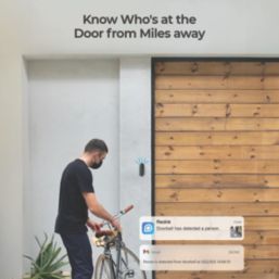 Reolink 2K+  Wired Smart AI WiFi Video Doorbell & Chime 64GB Black