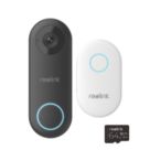 Reolink 2K+  Wired Smart AI WiFi Video Doorbell & Chime 64GB Black