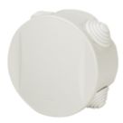 Vimark 4-Entry Round Junction Box with Knockouts 83mm x 51mm x 83mm