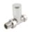 Verona 15mm x 1/2" Chrome Straight Modern Manual Radiator Valve Head & Body  2 Pack