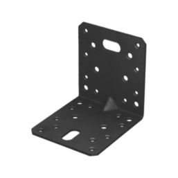 Magnodur Reinforced Angle Brackets Black 100mm x 100mm x 90mm 10 Pack