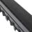 FloPlast FloDrain Threshold Channel Drain Black 1090mm x 1m