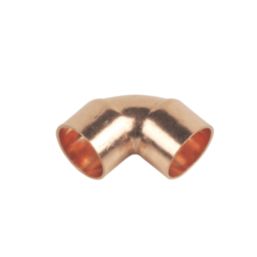 Flomasta  Copper End Feed Equal 90° Elbows 15mm 2 Pack